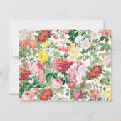 フローラバラヴィンテージ春ガーデン ノートカード (裏面)