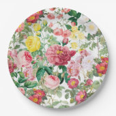 フローラバラヴィンテージ春ガーデン ペーパープレート (正面)