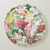 フローラバラヴィンテージ春ガーデン ラウンドクッション (裏面)