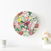 フローラバラヴィンテージ春ガーデン    ラージ壁時計 (ホーム)