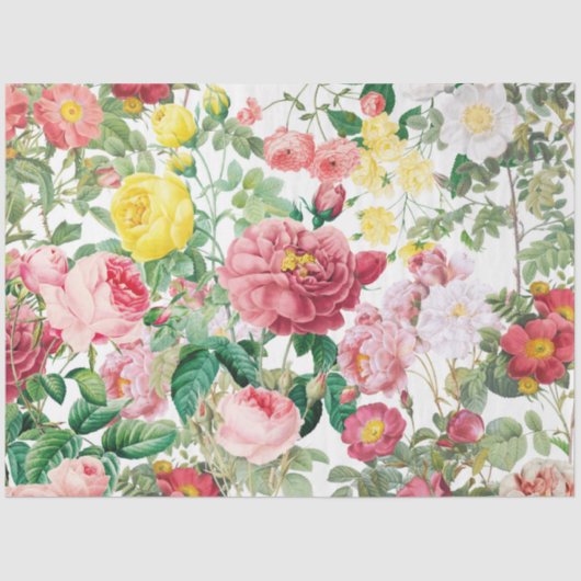 フローラバラヴィンテージ春ガーデン 薄葉紙 (正面)