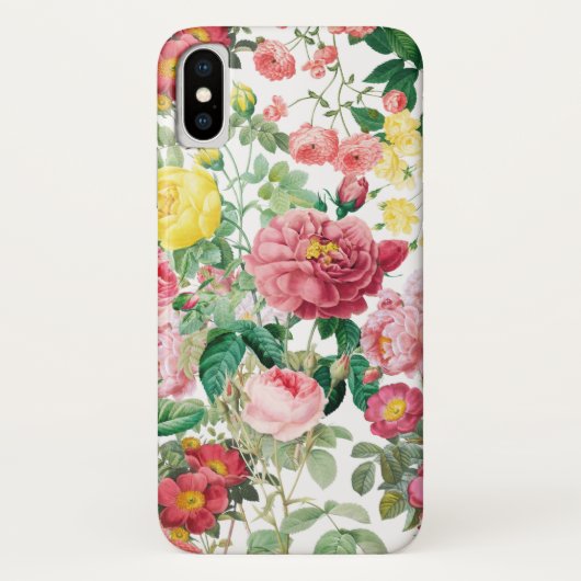 フローラバラヴィンテージ春ガーデン Case-Mate iPhoneケース (裏面)