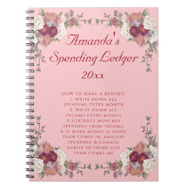 フローラバラ予算元帳初級ノートブック ノートブック