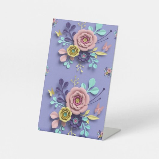 フローラバラ台座標識 台座サイン (正面)