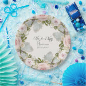 フローラバラ多肉質の葉ミセス結婚ズ ペーパープレート (パーティー)