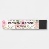 フローラバラ水の色ドアの標識名プレート サインプレート (正面)