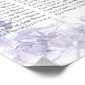 フローラバラ紫葉の座席表ポスター ポスター (角)