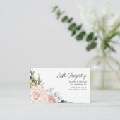 フローラバラ緑化リース結婚のギフト登録原簿 エンクロージャーカード (スタンド正面)