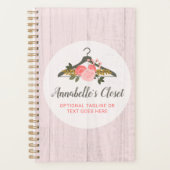 フローラバラ衣料掛けクローゼットファッションブティック プランナー手帳 (正面)