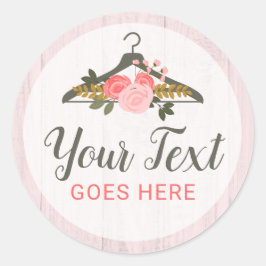 フローラバラ衣料掛けクローゼットファッションブティック ラウンドシール