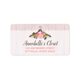 フローラバラ衣料掛けクローゼットファッションブティック ラベル