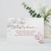フローラバラ表示ブライダルウェディングシャワー エンクロージャーカード (スタンド正面)