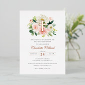 フローラバラ金ゴールドクロスガールズファースト聖餐式 箔招待状 (立ち正面)