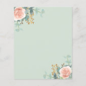 フローラバラ金ゴールドセージ緑紙シート (裏面)