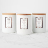 フローラバラ金ゴールドソフトグリッターホワイト製品ラベル フードラベル (ボトル)