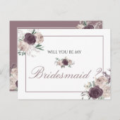 フローラバラ金ゴールドピンク私の花嫁になる インビテーションポストカード (正面/裏面)