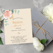 フローラバラ金ゴールドベージュ予算ブライダルシャワー