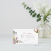 フローラバラ&ランタンストックザバーブライダルシャワー エンクロージャーカード (スタンド正面)