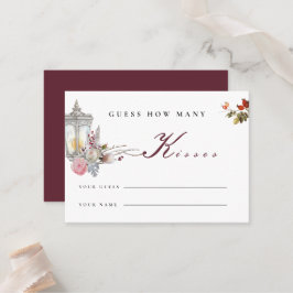 フローラバラ&ランタンブライダルシャワーゲームカード プレイスカード