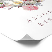 フローラバラ&ランタンブライダルシャワー食品の看板 ポスター (角)