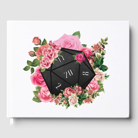 フローラバラD20 Tabletop RPGゲームサイコロ ゲストブック (正面)