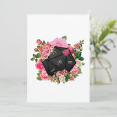 フローラバラD20 Tabletop RPGゲームサイコロ サンキューカード (スタンド正面)