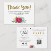 *～*フローラバラQRロゴAP8のご確認ありがとうございます エンクロージャーカード (正面/裏面)