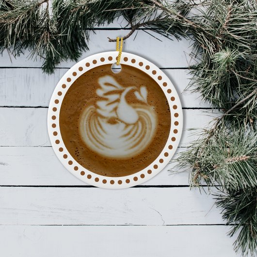 フローラバリスタスアートインラテ セラミックオーナメント