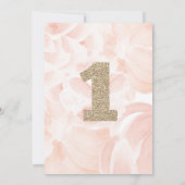 フローラバルーンファースト誕生日招待状 招待状 (裏面)