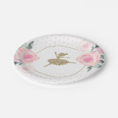 フローラバレリーナバースデーパーティープレート ペーパープレート (アングル)