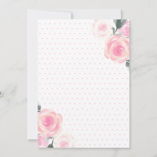 フローラバレリーナ誕生日招待状 招待状 (裏面)