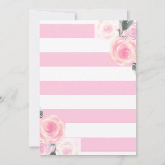 フローラバレリーナ誕生日招待状 招待状 (裏面)