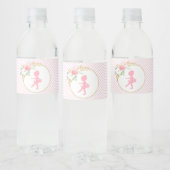 フローラバレリーナ誕生日水ボトルラベル ペットボトルラベル (ボトル)