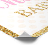 フローラバレリーナ赤ちゃんシャワー歓迎ポスターサイン ポスター (角)