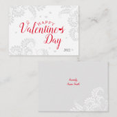 フローラバレンタインのフラットノートカード ノートカード (正面/裏面)