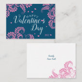 フローラバレンタインのフラットノートカード ノートカード (正面/裏面)