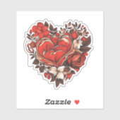 フローラバレンタインデステッカー シール (シート)