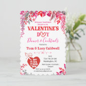 フローラバレンタインデーディナー招待状 招待状 (スタンド正面)