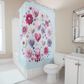 フローラバレンタインデーハート シャワーカーテン (インサイチュ)