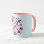 フローラバレンタインデーハート マグカップ (正面右)