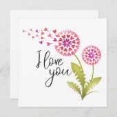 フローラバレンタインデー愛してる シーズンカード (正面/裏面)