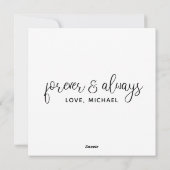 フローラバレンタインデー愛してる シーズンカード (裏面)