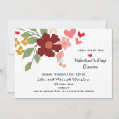 フローラバレンタインデー招待状 招待状 (正面)