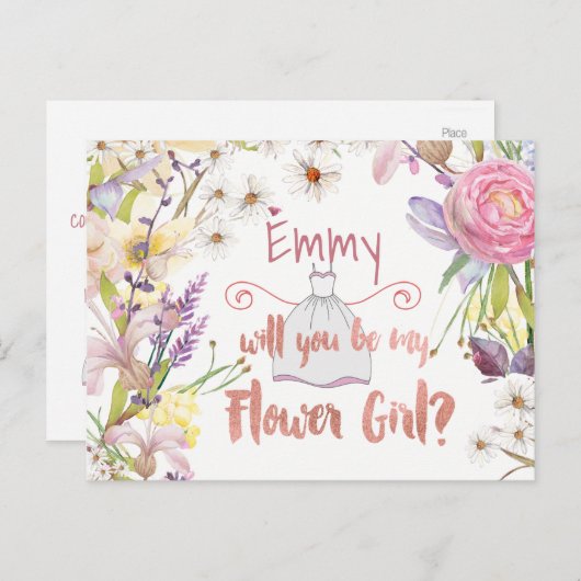 フローラバンチズフラワーガールリクエスト ポストカード (正面/裏面)