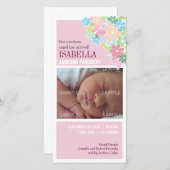 フローラバンチベビー発表 案内状 (正面/裏面)