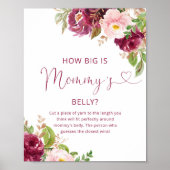 フローラバーガンディどのように大きいママの腹ゲーム ポスター (正面)