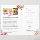 フローラバースト葬儀プログラムテンプレート (裏面)