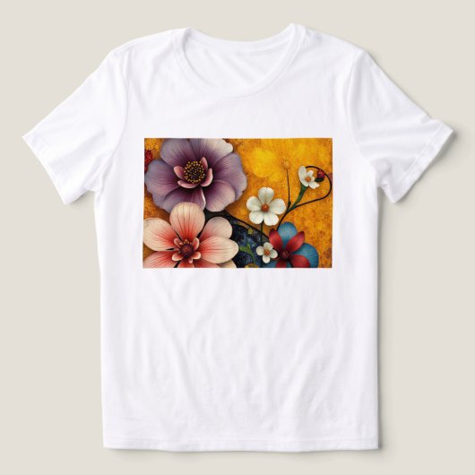 フローラバースト トライブレンドTシャツ (デザイン正面)