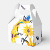 フローラバードアート、黄色のひまわり フェイバーボックス (裏面サイド)