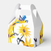 フローラバードアート、黄色のひまわり フェイバーボックス (正面サイド)